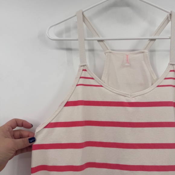 FP Movement Free People Dress Women Medium Hot Shot Striped Print Midi Cotton - Picture 2 of 13